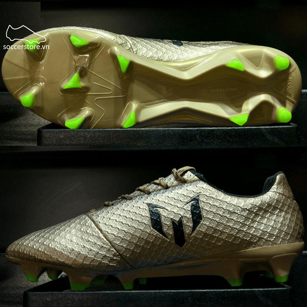 Adidas Messi 16.1 FG/AG- Copper Metallic/ Core Black/ Solar Green BA9109
