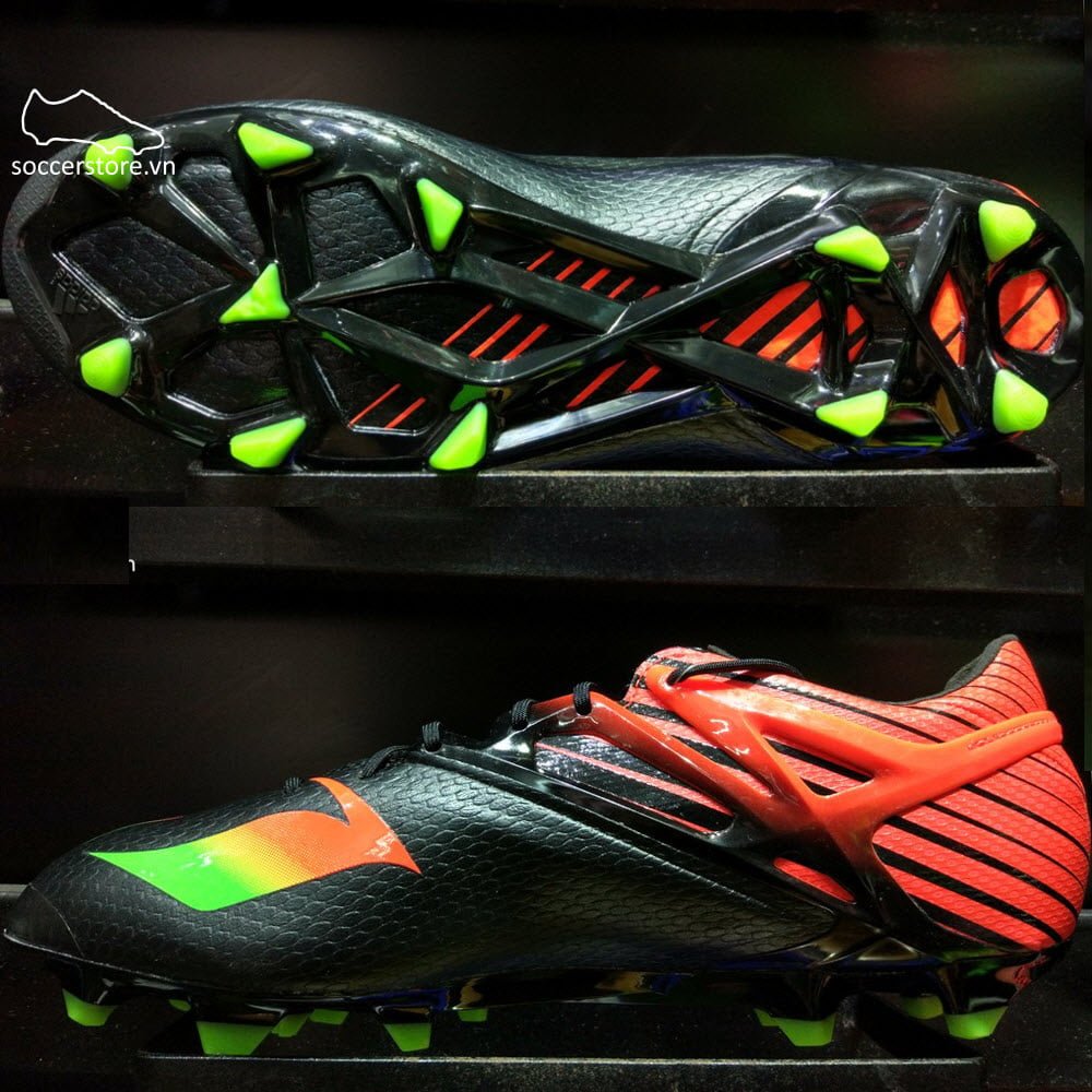 Adidas Messi 15.1 FG/AG- Core Black/ Solar Green/ Solar Red AF4654