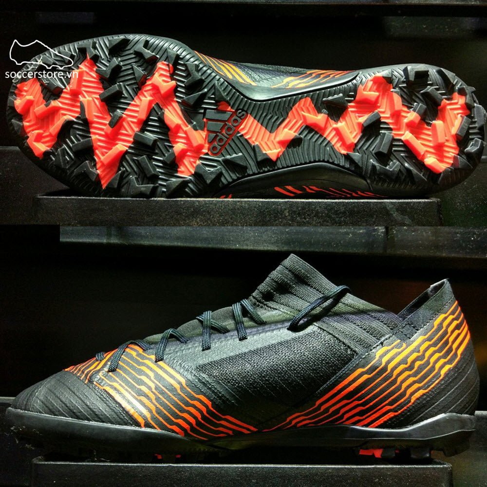 Adidas Nemeziz Tango 17.3 TF- Core Black/ Solar Red CP9098