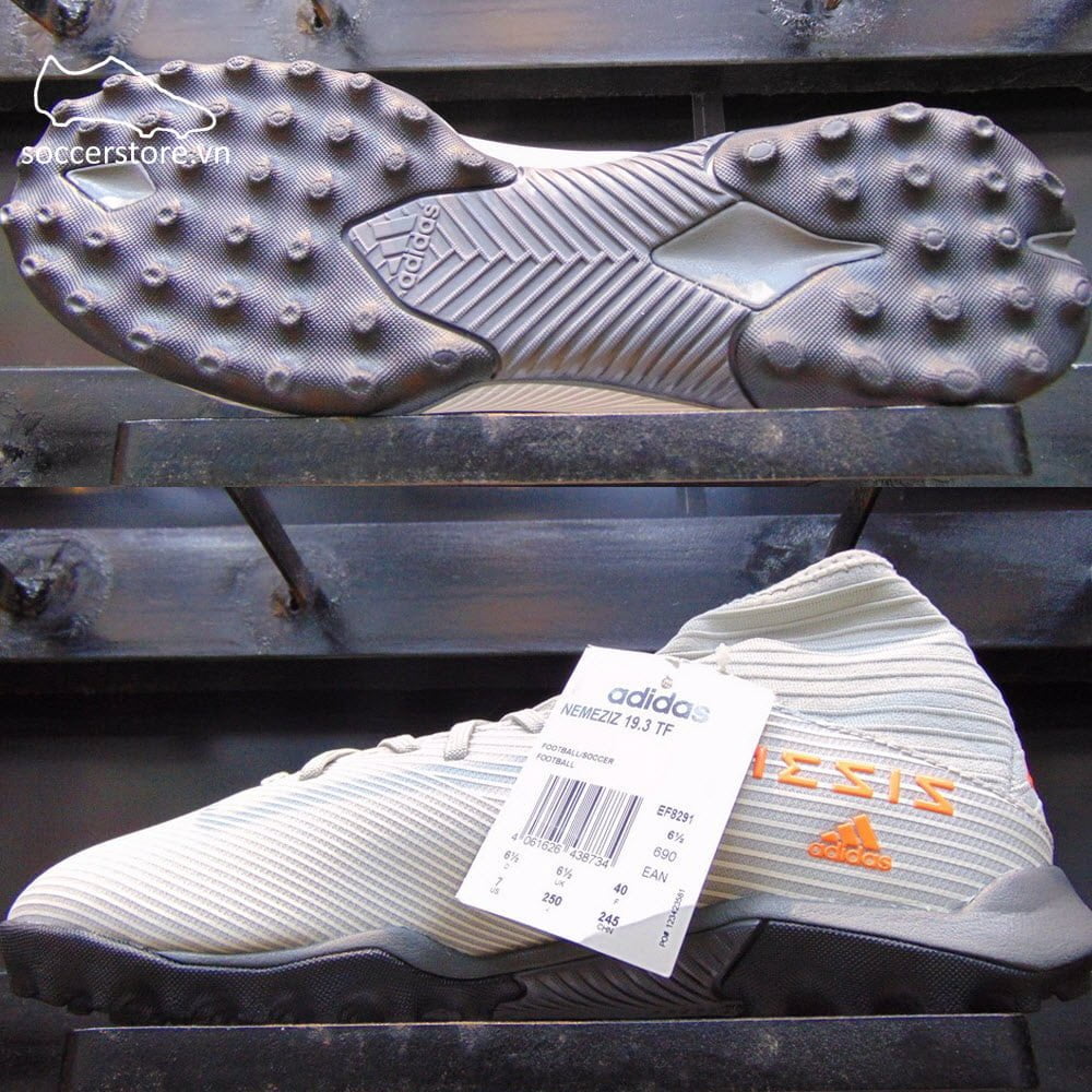 Adidas Nemeziz 19.3 TF - Grey/ Solar Orange/ Chalk EF8291