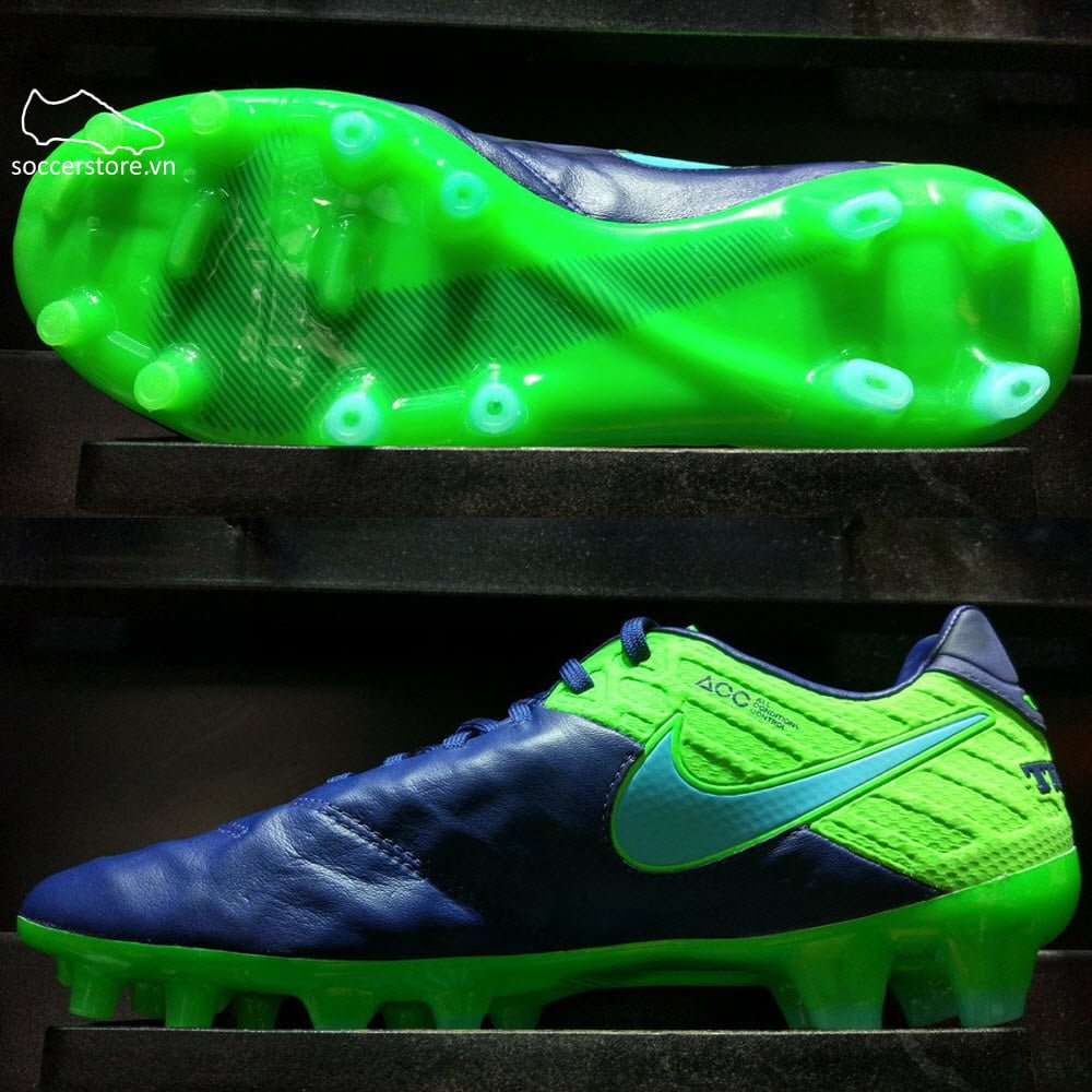 Nike Tiempo Legend VI FG- Coastal Blue/ Polarized Blue/ Rage Green 819177-443