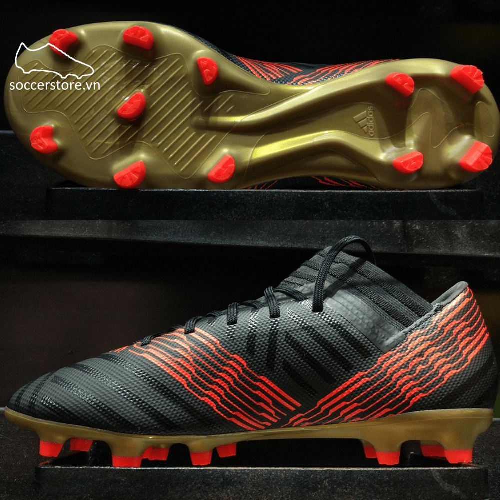 Adidas Nemeziz 17.3 FG- Core Black/ Solar Red CP8985