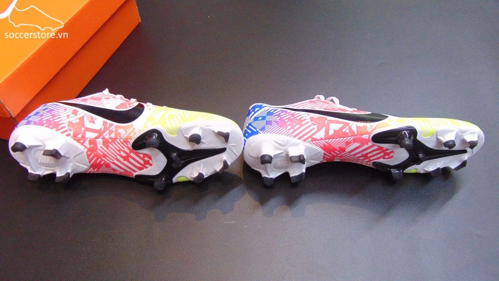 Nike Mercurial Vapor XIII Academy Neymar FG Jogo Prismatico- White/ Black/ Racer Blue/ Volt AT7960-104