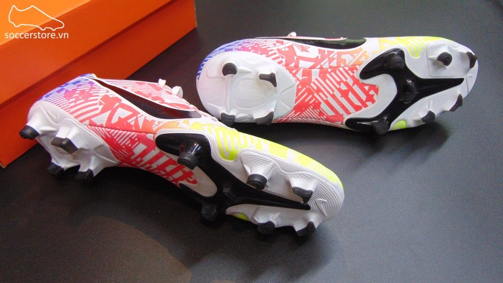 Nike Mercurial Vapor XIII Academy Neymar FG Jogo Prismatico- White/ Black/ Racer Blue/ Volt AT7960-104