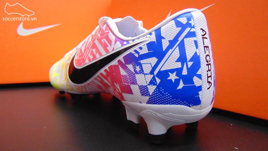 Nike Mercurial Vapor XIII Academy Neymar FG Jogo Prismatico- White/ Black/ Racer Blue/ Volt AT7960-104