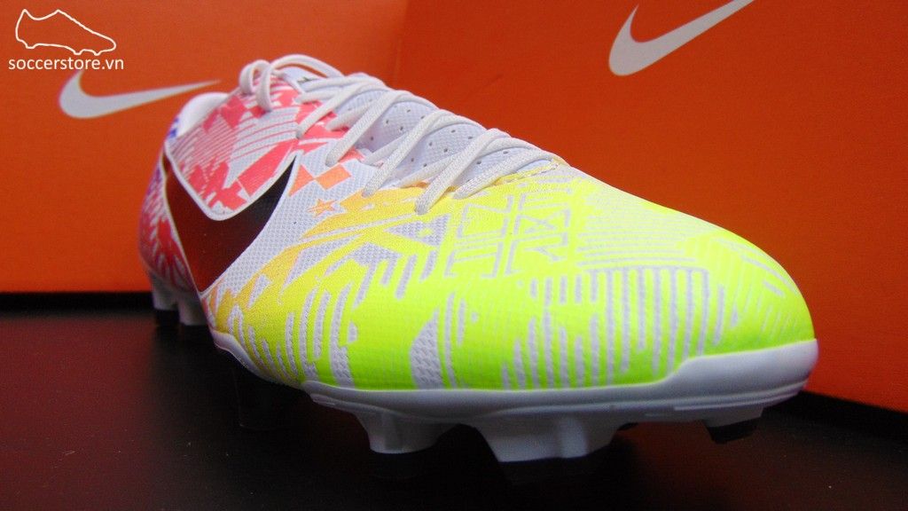 Nike Mercurial Vapor XIII Academy Neymar FG Jogo Prismatico- White/ Black/ Racer Blue/ Volt AT7960-104