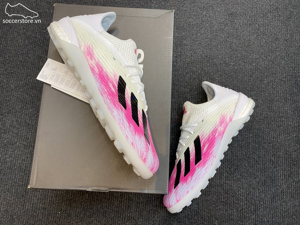 Adidas X 19.1 TF Uniforia - White/ Core Black/ Shock Pink EG7135