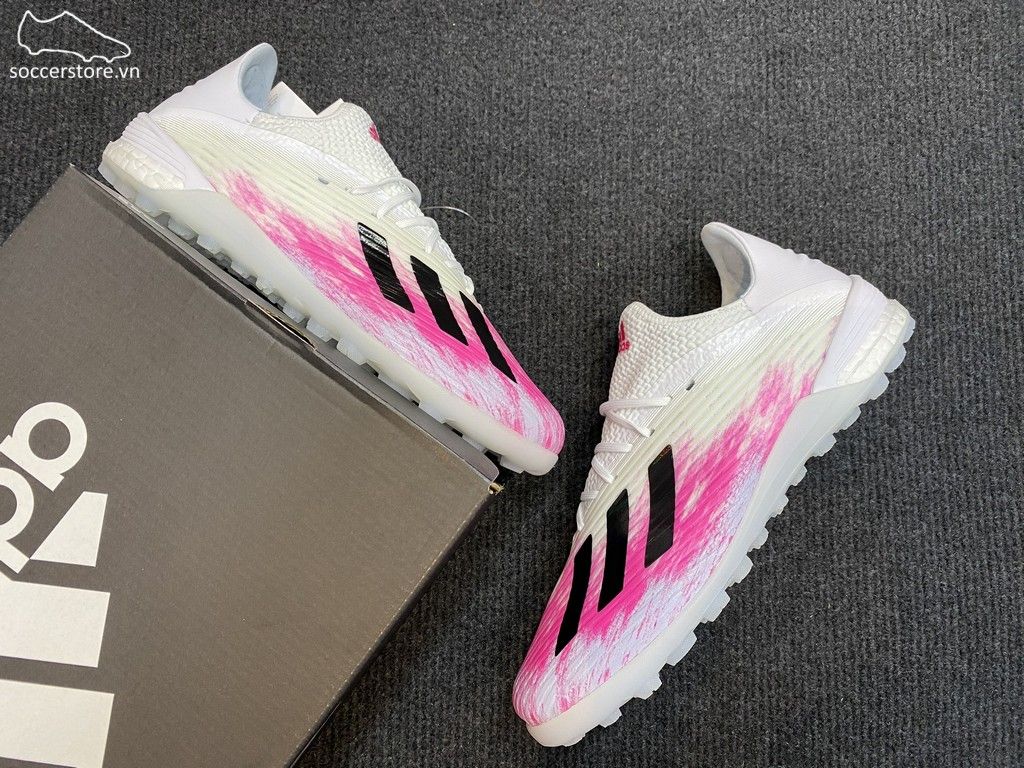Adidas X 19.1 TF Uniforia - White/ Core Black/ Shock Pink EG7135