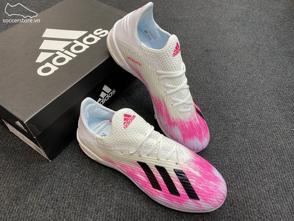 Adidas X 19.1 TF Uniforia - White/ Core Black/ Shock Pink EG7135