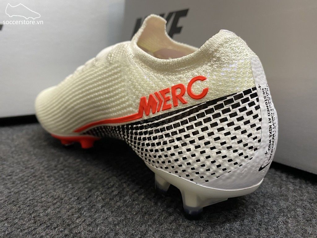 Nike Mercurial Vapor XIII AG Pro- White/ Laser Crimson/ Black AT7895-160
