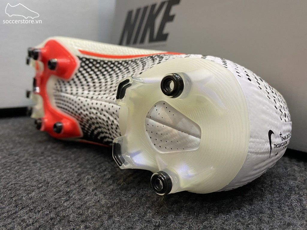 Nike Mercurial Vapor XIII AG Pro- White/ Laser Crimson/ Black AT7895-160