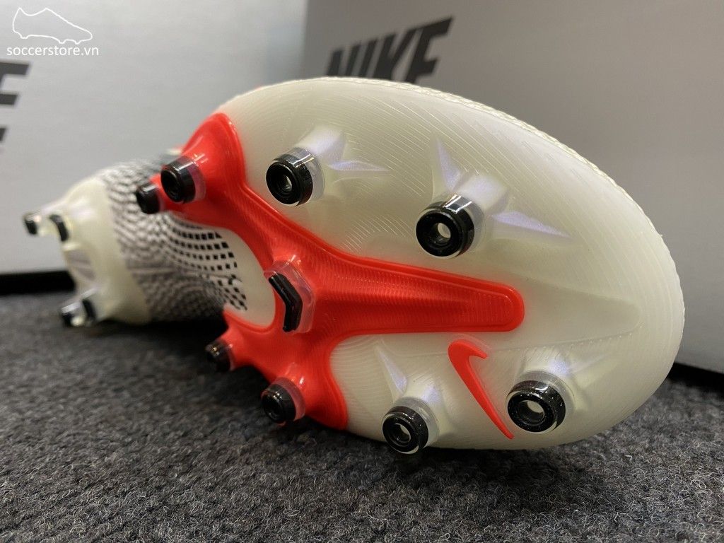 Nike Mercurial Vapor XIII AG Pro- White/ Laser Crimson/ Black AT7895-160