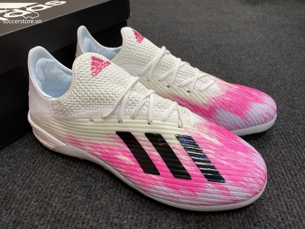 Adidas X 19.1 TF Uniforia - White/ Core Black/ Shock Pink EG7135