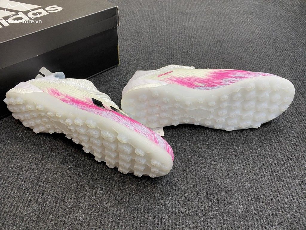 Adidas X 19.1 TF Uniforia - White/ Core Black/ Shock Pink EG7135