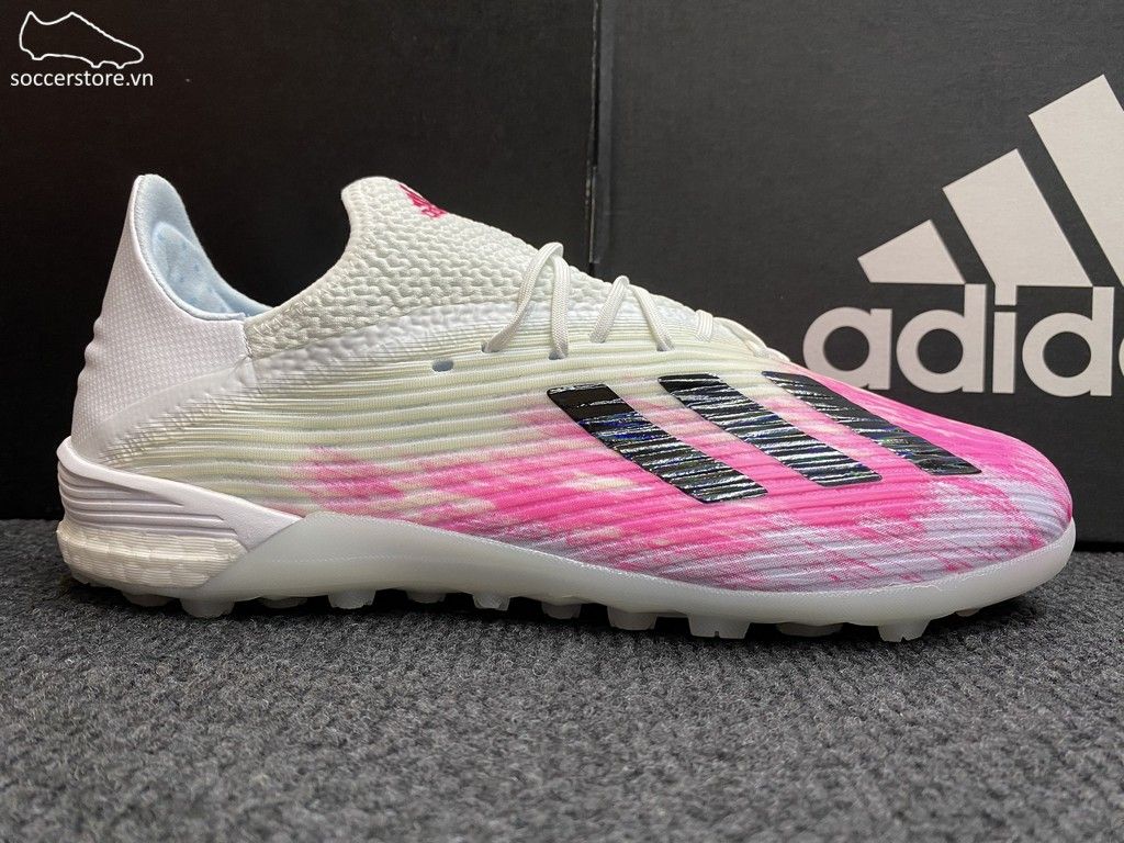 Adidas X 19.1 TF Uniforia - White/ Core Black/ Shock Pink EG7135