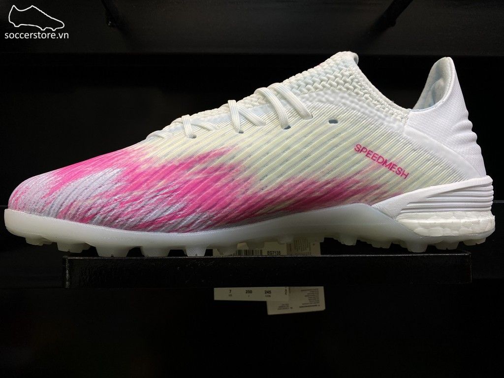 Adidas X 19.1 TF Uniforia - White/ Core Black/ Shock Pink EG7135