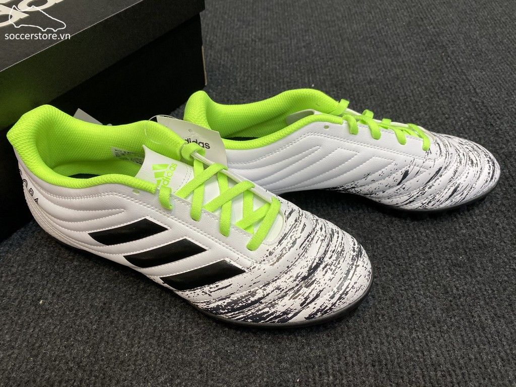 Adidas Copa 20.4 TF Uniforia- White/ Core Black/ Signal Green G28520