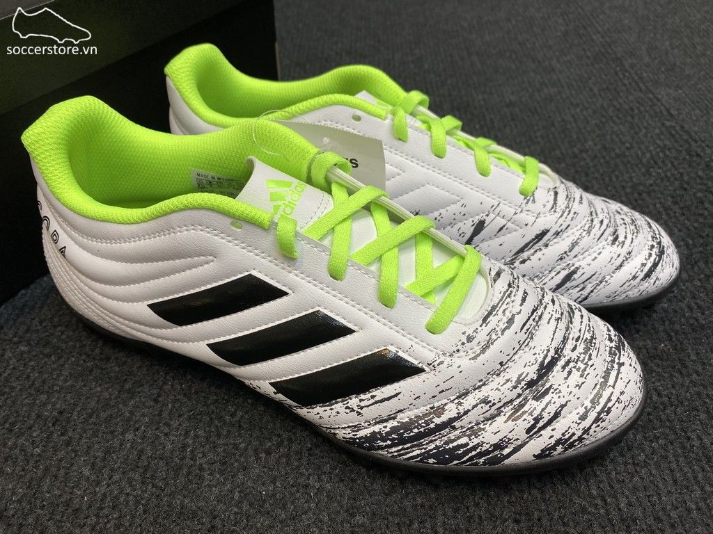 Adidas Copa 20.4 TF Uniforia- White/ Core Black/ Signal Green G28520
