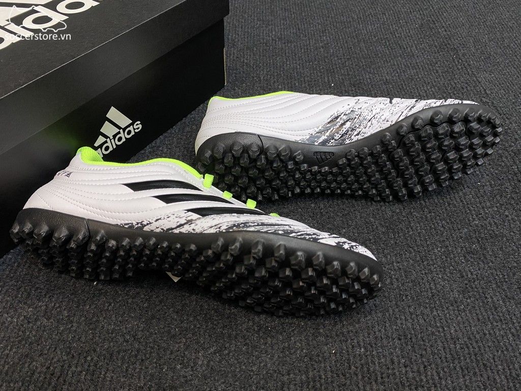 Adidas Copa 20.4 TF Uniforia- White/ Core Black/ Signal Green G28520