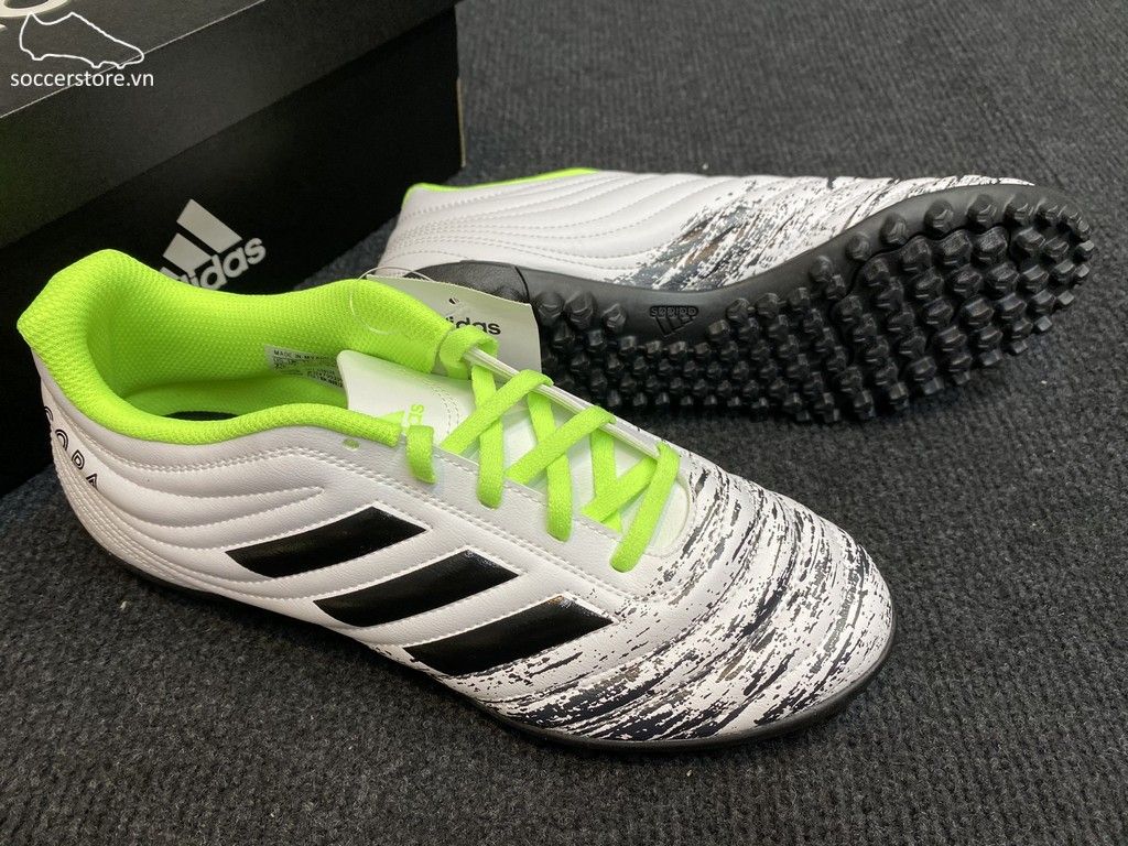 Adidas Copa 20.4 TF Uniforia- White/ Core Black/ Signal Green G28520