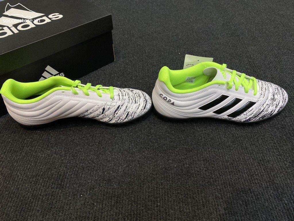 Adidas Copa 20.4 TF Uniforia- White/ Core Black/ Signal Green G28520