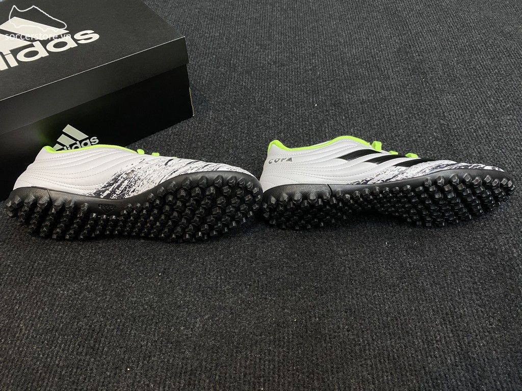Adidas Copa 20.4 TF Uniforia- White/ Core Black/ Signal Green G28520