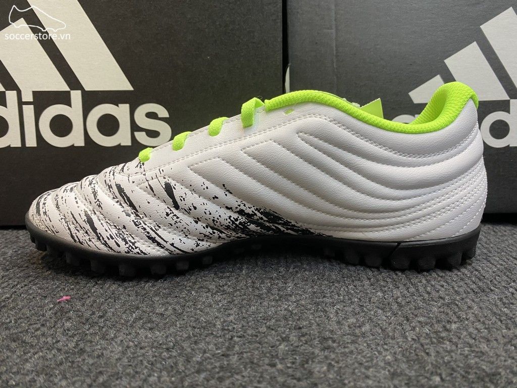 Adidas Copa 20.4 TF Uniforia- White/ Core Black/ Signal Green G28520