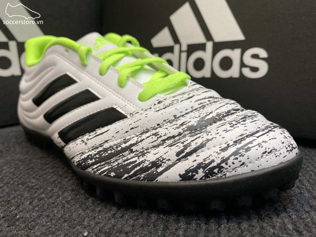 Adidas Copa 20.4 TF Uniforia- White/ Core Black/ Signal Green G28520