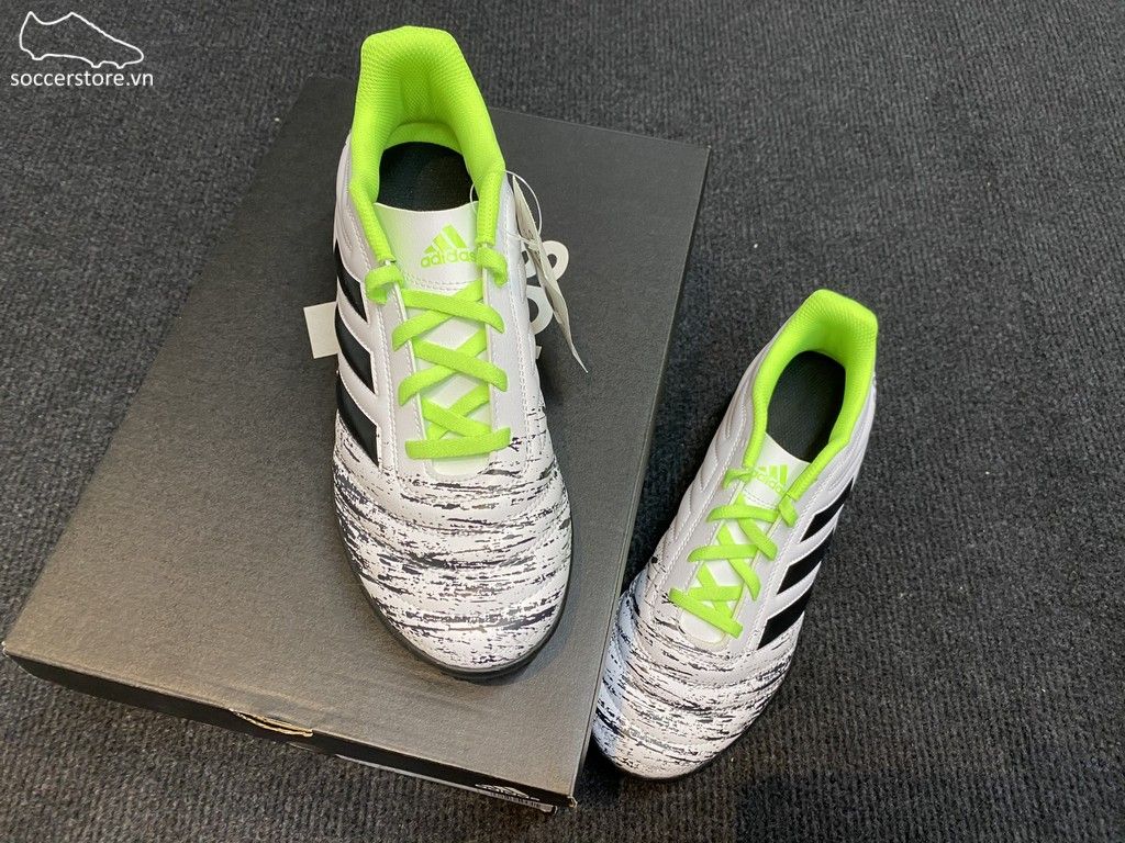 Adidas Copa 20.4 TF Uniforia- White/ Core Black/ Signal Green G28520