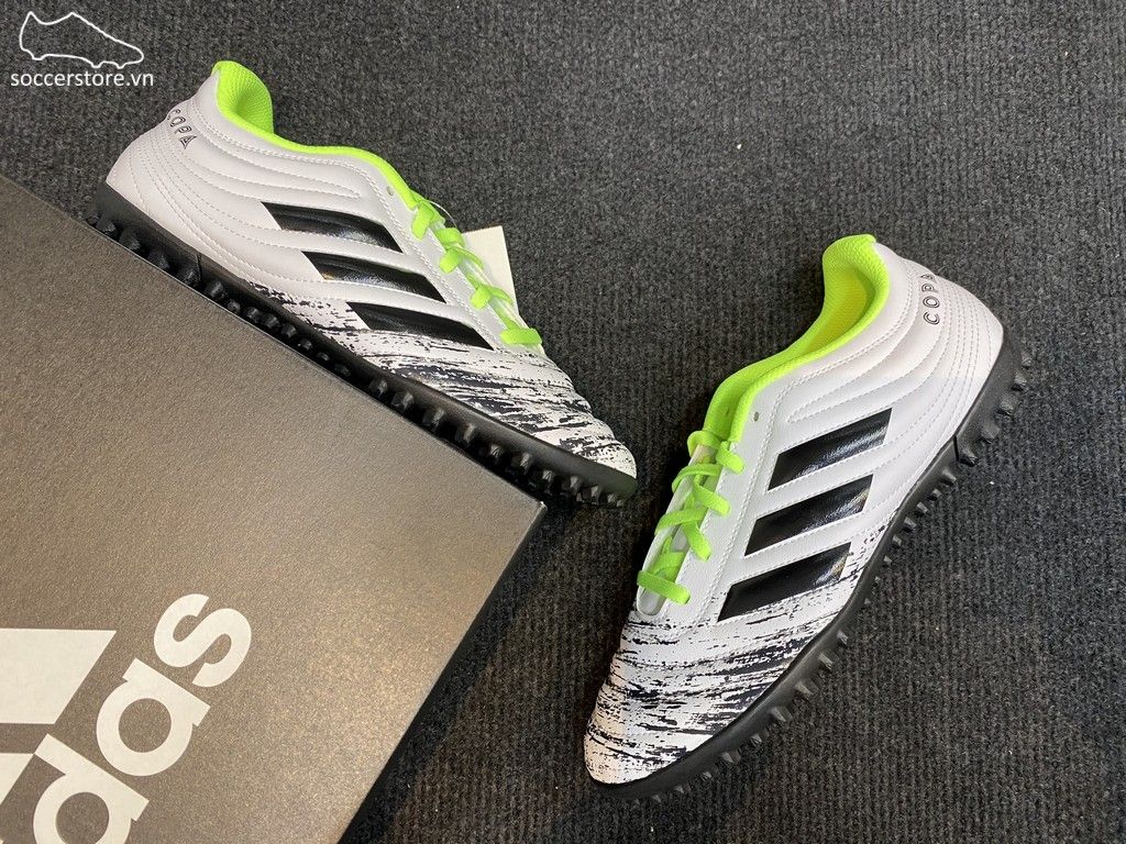 Adidas Copa 20.4 TF Uniforia- White/ Core Black/ Signal Green G28520