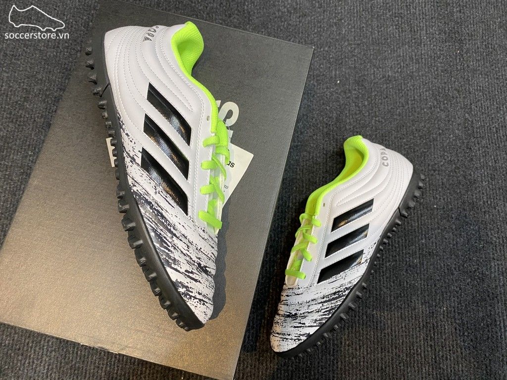 Adidas Copa 20.4 TF Uniforia- White/ Core Black/ Signal Green G28520