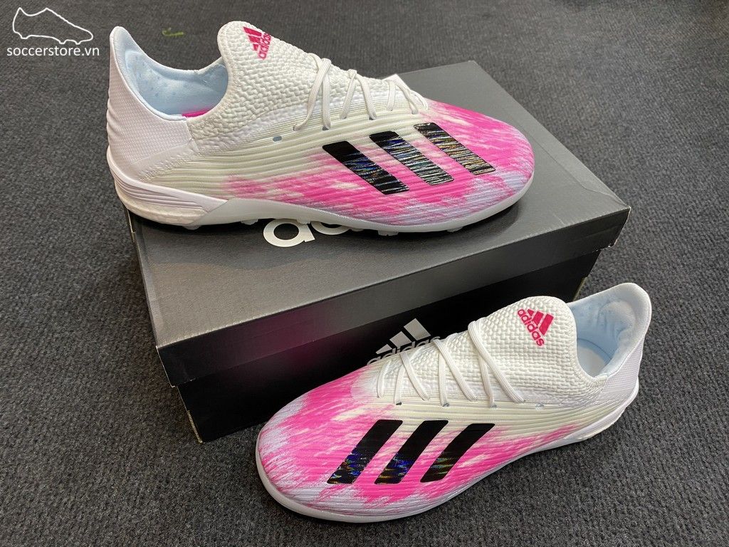 Adidas X 19.1 TF Uniforia - White/ Core Black/ Shock Pink EG7135