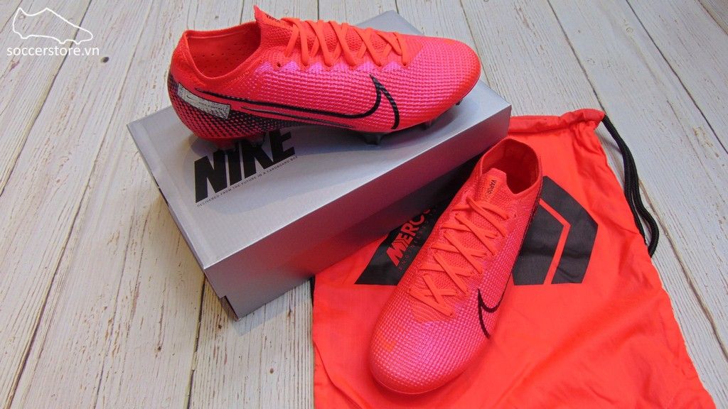 Nike Mercurial Vapor XIII Elite FG- Laser Crimson/ Black AQ4176-606