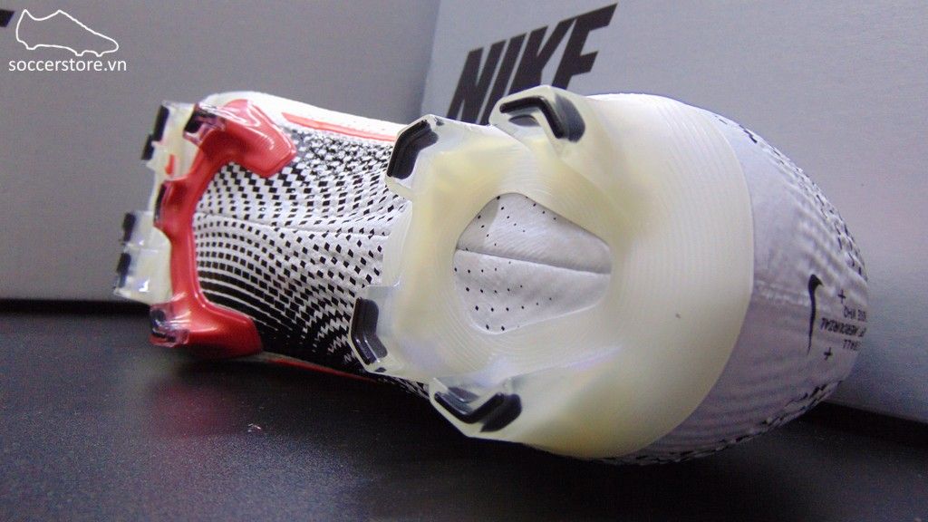 Nike Mercurial Vapor XIII Elite FG- White/ Laser Crimson/ Black AQ4176-160