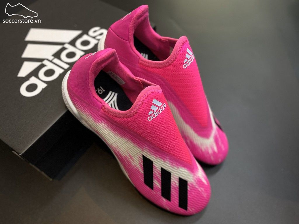 Adidas X 19.3 Laceless TF Uniforia Pack 2020- Shock Pink/ White/ Black EG7175