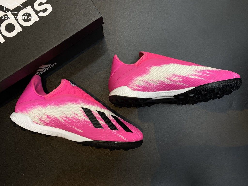 Adidas X 19.3 Laceless TF Uniforia Pack 2020- Shock Pink/ White/ Black EG7175