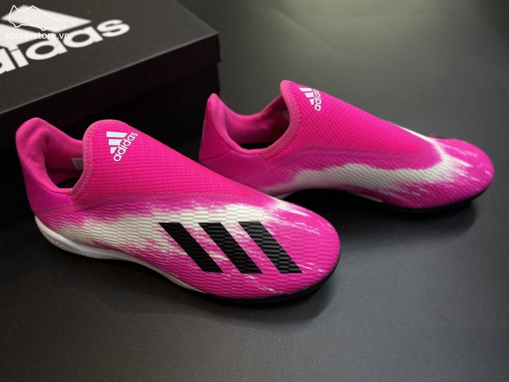 Adidas X 19.3 Laceless TF Uniforia Pack 2020- Shock Pink/ White/ Black EG7175