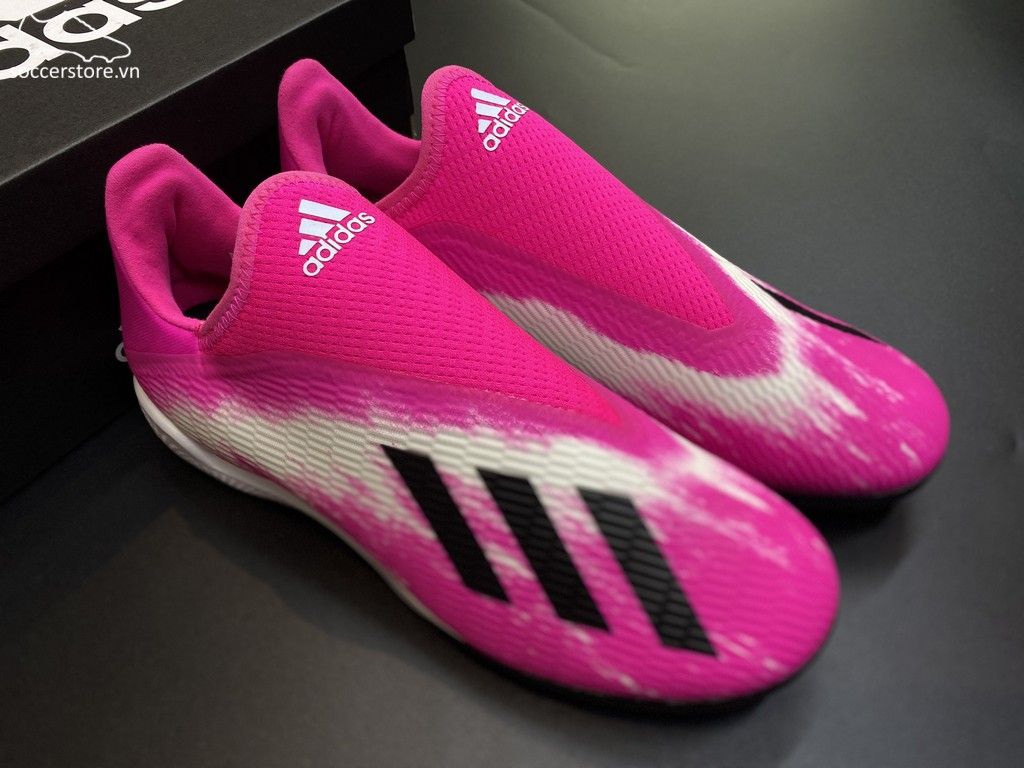 Adidas X 19.3 Laceless TF Uniforia Pack 2020- Shock Pink/ White/ Black EG7175