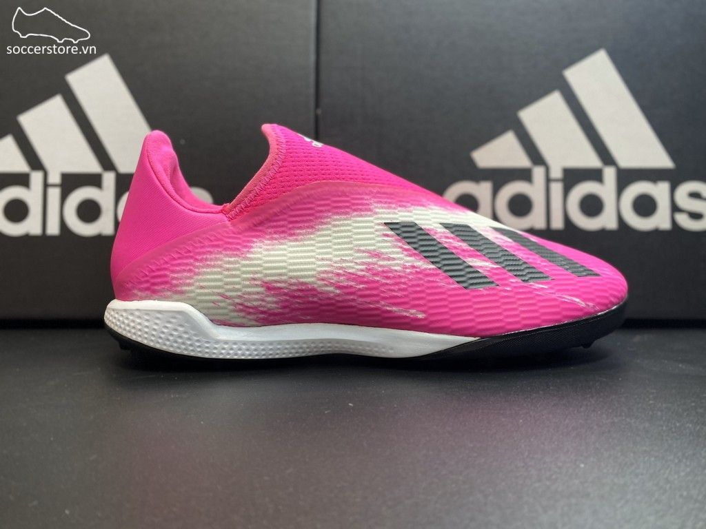 Adidas X 19.3 Laceless TF Uniforia Pack 2020- Shock Pink/ White/ Black EG7175