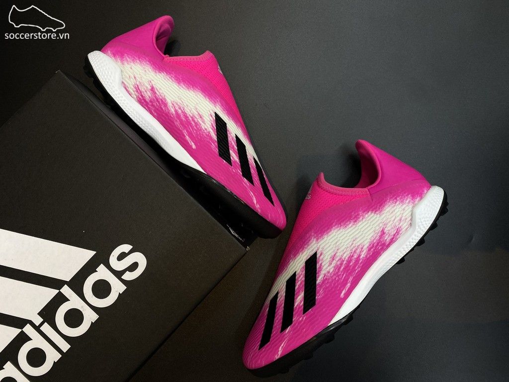 Adidas X 19.3 Laceless TF Uniforia Pack 2020- Shock Pink/ White/ Black EG7175