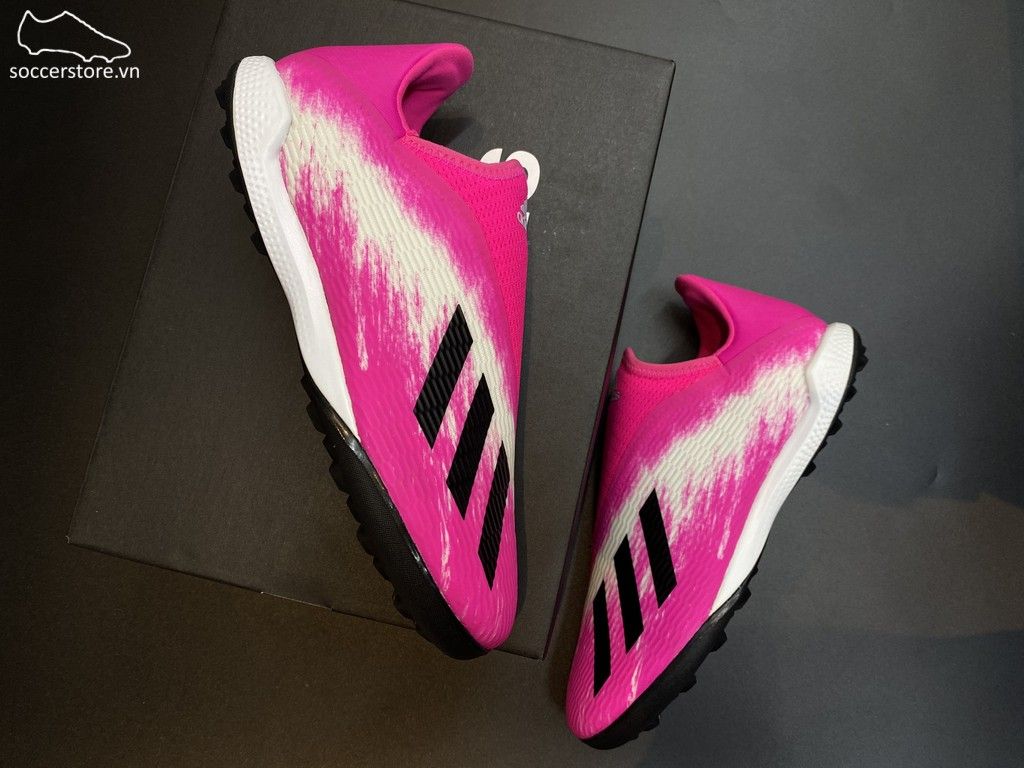 Adidas X 19.3 Laceless TF Uniforia Pack 2020- Shock Pink/ White/ Black EG7175