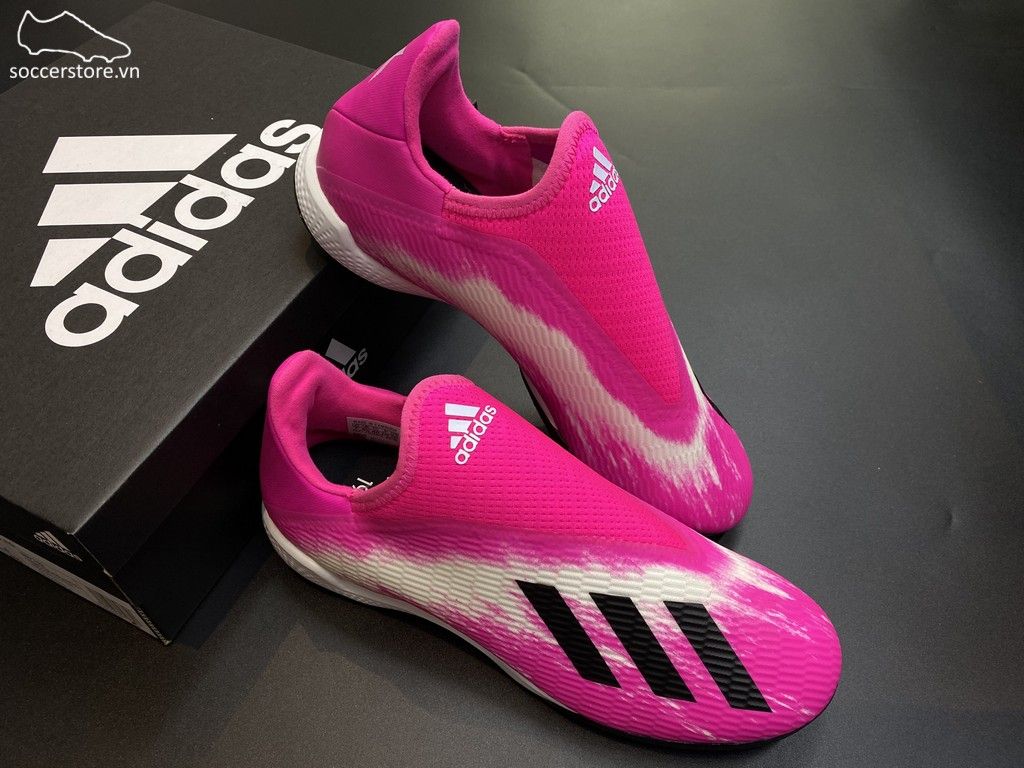 Adidas X 19.3 Laceless TF Uniforia Pack 2020- Shock Pink/ White/ Black EG7175