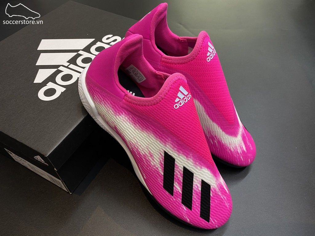 Adidas X 19.3 Laceless TF Uniforia Pack 2020- Shock Pink/ White/ Black EG7175