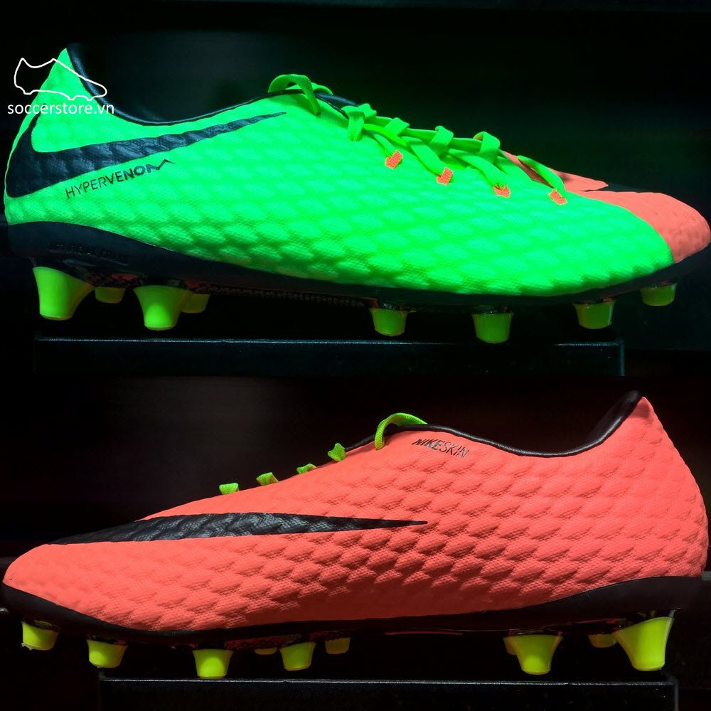 Nike Hypervenom Phelon III AG Pro- Electric Green/ Black/ Hyper Orange 852559-308