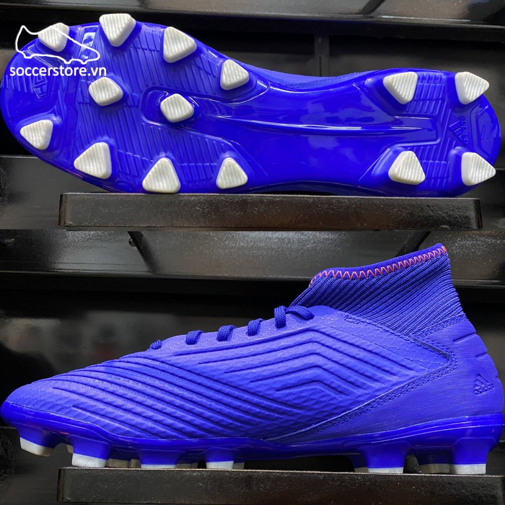 Adidas Predator 19.3 HG/AG- Bold Blue/ Silver Metallic/ Active Red F97363