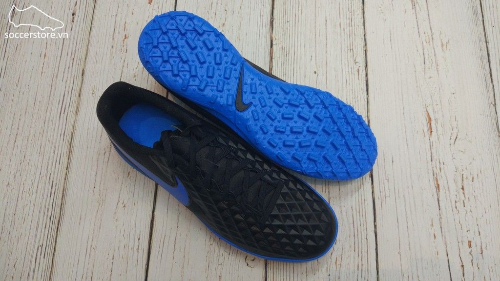 Nike Tiempo Legend VIII Club TF - Black/ Blue Hero AT6109-004