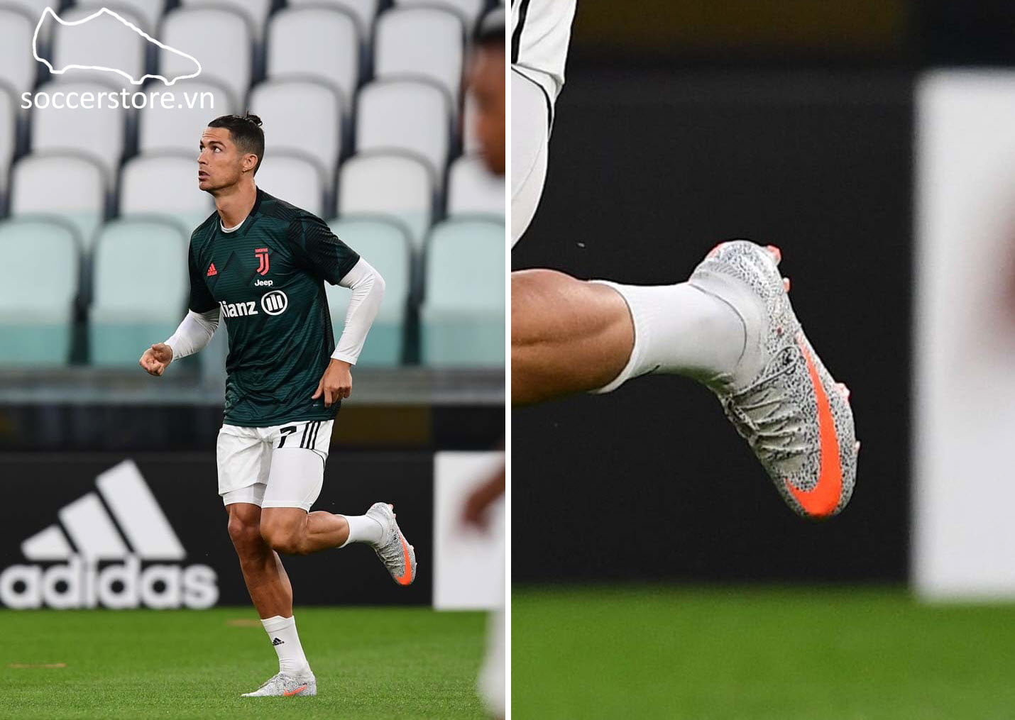 CR7 lên chân giày Nike Mercurial CR7 Safari 2020