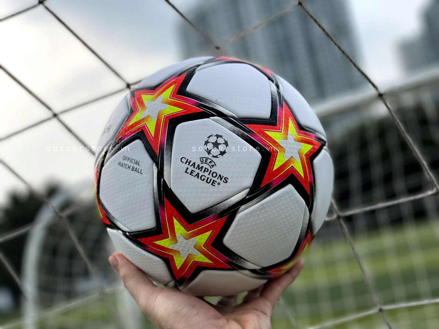 Bóng Adidas Pyrostorm UCL Pro OMB GU0214, bóng Champions League