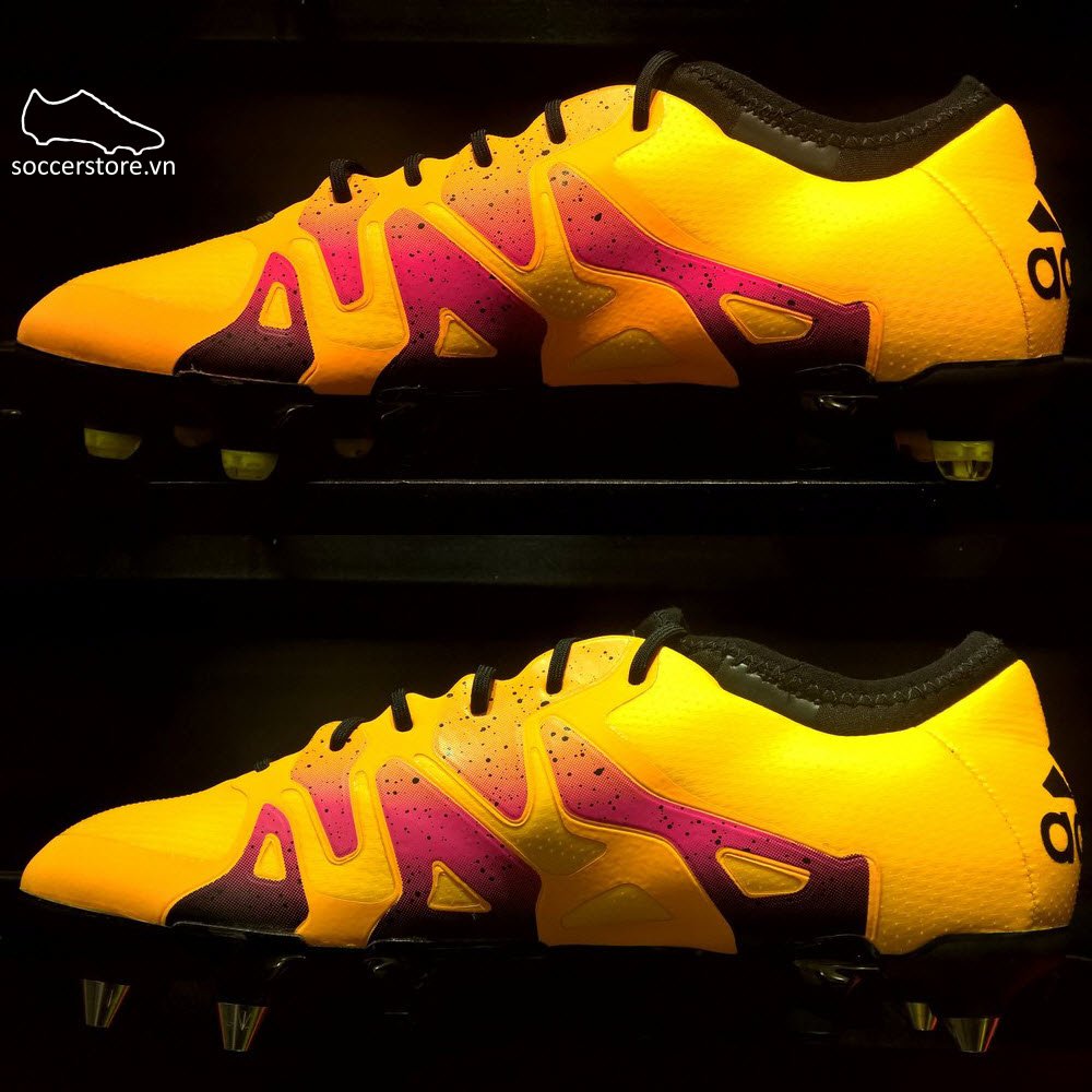 Adidas X 15.1 SG/FG- Solar Gold/ Core Black/ Shock Pink S74626