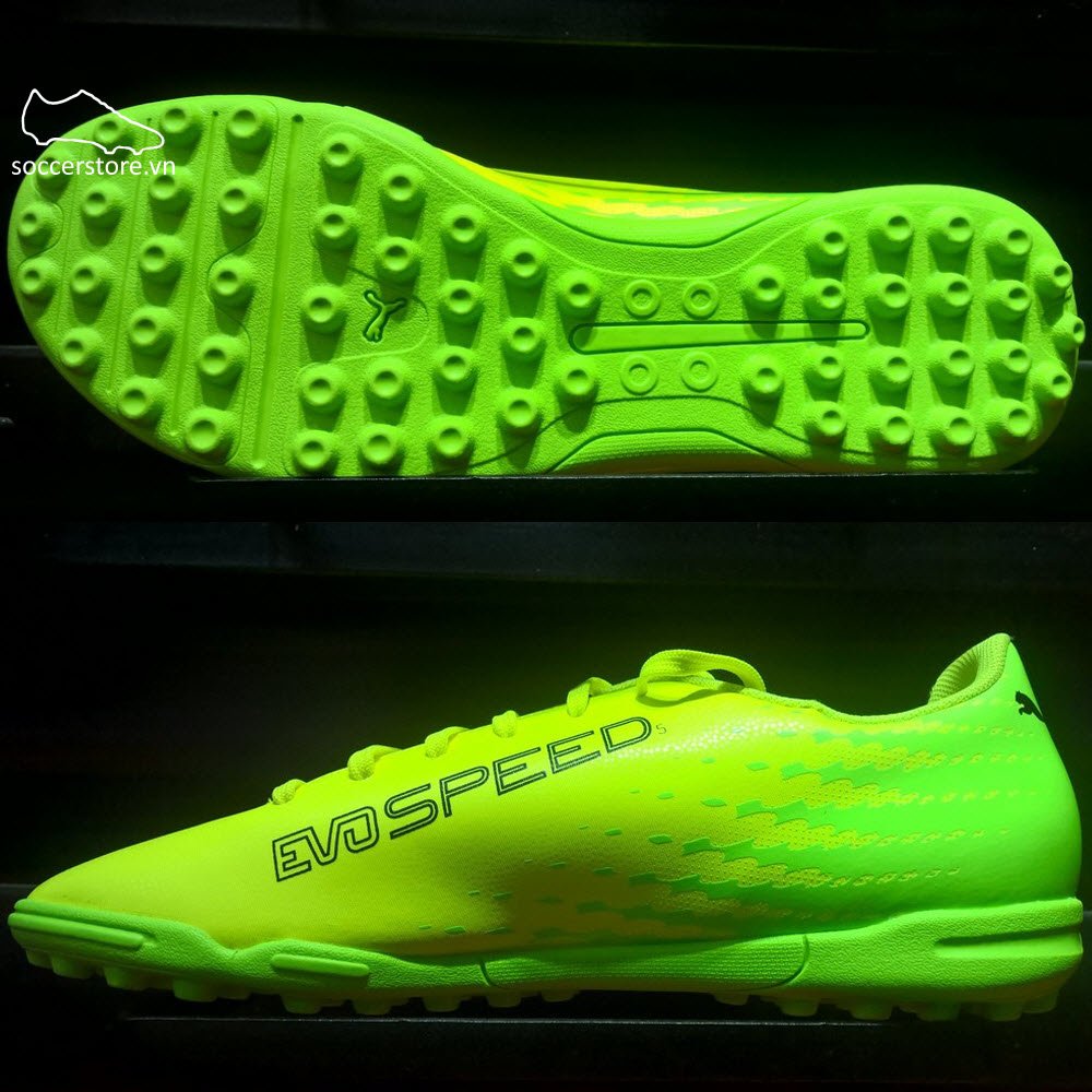 Puma evoSPEED 17.5 TF - Safety Yellow/ Puma Black/ Green Gecko